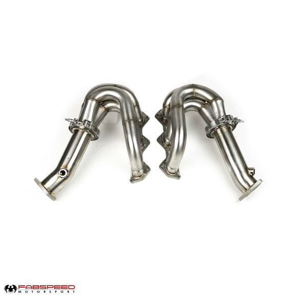Fabspeed Porsche 718 GT4 / GTS / Spyder RENNKRAFT® Modular Street and Racing Headers with HJS Catalytic Converters (2020+)