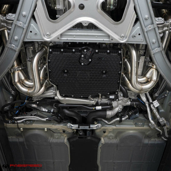 Fabspeed Porsche 718 GT4 / GTS / Spyder RENNKRAFT® Modular Street and Racing Headers with HJS Catalytic Converters (2020+)