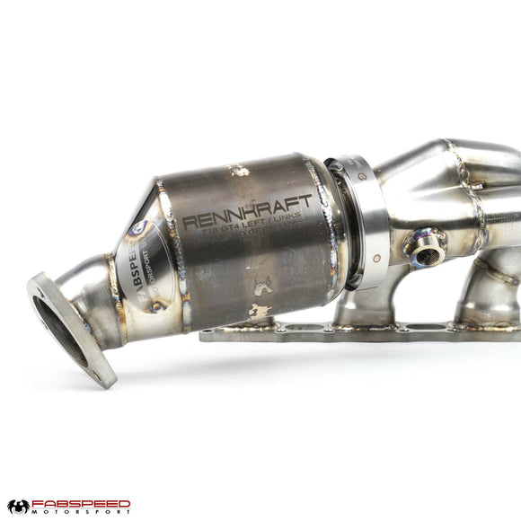 Fabspeed Porsche 718 GT4 / GTS / Spyder RENNKRAFT® Modular Street and Racing Headers with HJS Catalytic Converters (2020+)