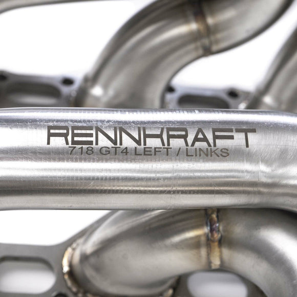 Fabspeed Porsche 718 GT4 / GTS / Spyder RENNKRAFT® Modular Street and Racing Headers with HJS Catalytic Converters (2020+)