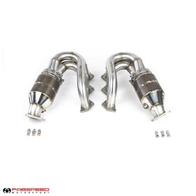 Fabspeed Porsche 718 GT4 / GTS / Spyder RENNKRAFT® Modular Street and Racing Headers with HJS Catalytic Converters (2020+)