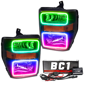 Oracle 08-10 Ford F250/350 LED HL - Black - White SEE WARRANTY