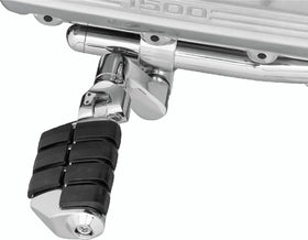 Kuryakyn Dually ISO Offset Highway Pegs With 1-1/4inch Clamp Chrome (Pair)