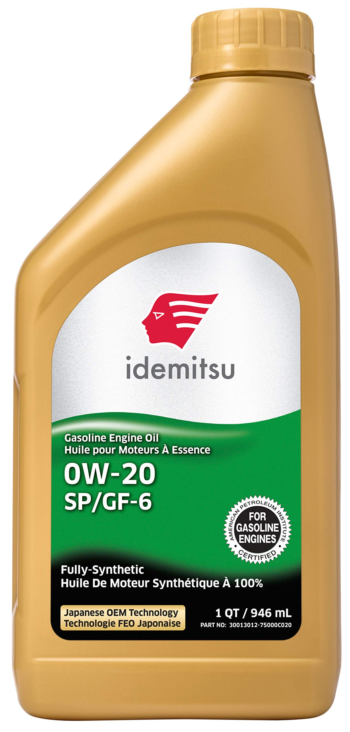 IDEMITSU Full Synthetic Engine Oil 0W-20 GF-6 1 QT