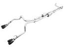 AWE 0FG Catback Exhaust for Silverado ZR2/Sierra AT4X - Quad Diamond Black Tips-13