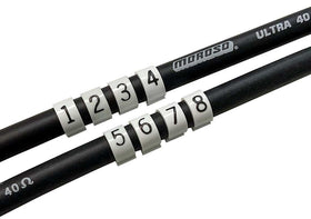 IGNITION WIRE MARKERS, CLIP ON, 8MM-8.65MM BLACK
