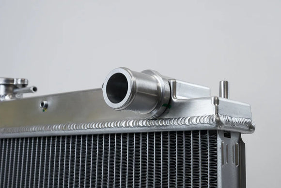 R33 Skyline GT-R/GTS Full Billet Aluminum High-Performance Radiator - Raw Billet