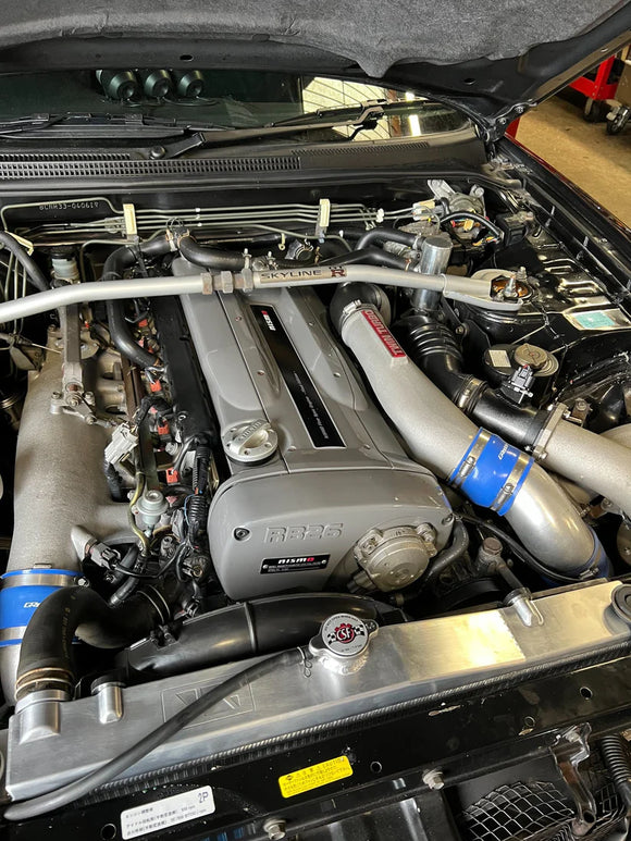 R33 Skyline GT-R/GTS Full Billet Aluminum High-Performance Radiator - Raw Billet