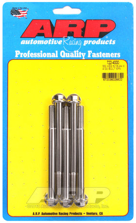 5/16-24 X 4.000 SS HEX 5PK