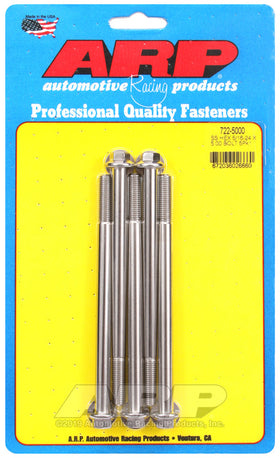5/16-24 X 5.000 SS HEX 5PK