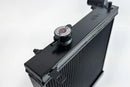 Evo 7/8/9 High-Performance All-Aluminum Half Radiator - Black-2