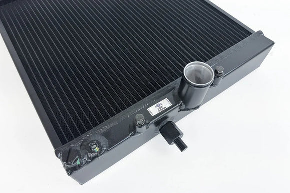 Evo 7/8/9 High-Performance All-Aluminum Half Radiator - Black