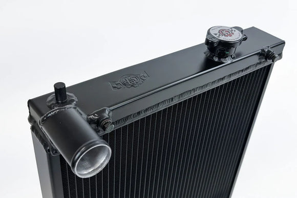 Evo 7/8/9 High-Performance All-Aluminum Half Radiator - Black