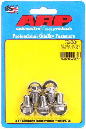 3/8-24 X 0.500 SS 3/8 HEX 5PK