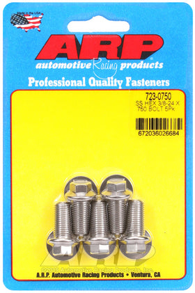 3/8-24 X 0.750 SS 3/8 HEX 5PK