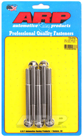 3/8-24 X 3.750 SS 3/8 HEX 5PK