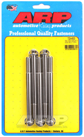 3/8-24 X 4.500 SS 3/8 HEX 5PK