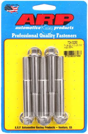 7/16-20 X 3.250 SS HEX 5PK