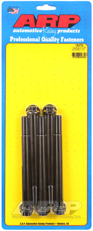 1/2-20 X 5.750 BLK 12PT 5PK
