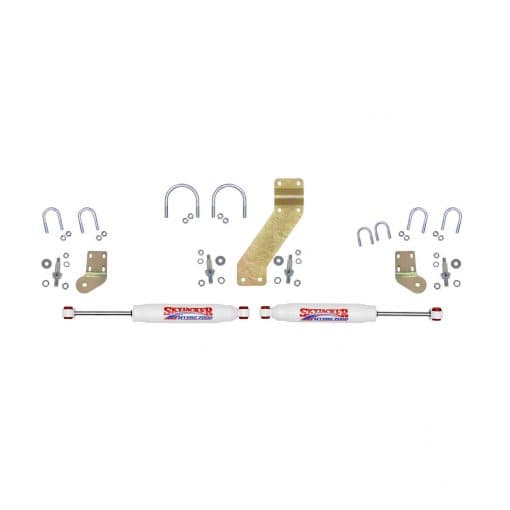 Skyjacker 66-77 Ford Bronco 4WD 7000 Dual Stabilizer Kit w/ White Cylinders