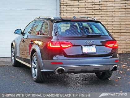 AWE Touring Edition Exhaust for B8.5 Allroad - Dual Outlet, Polished Silver Tips - 0