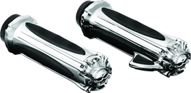 Kuryakyn Zombie Grips With Throttle Boss Throttle-By-Wire Chrome