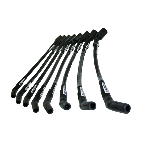 Moroso GM LT Ignition Wire Set - Ultra 40 - Sleeved - High Mount Coils - 13in Wire - Black