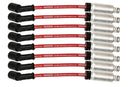 WIRE SET 8.5MM RED ULTRA 40, LS 9.75 IN. LONG W ALUM. HEATSHIELD-1