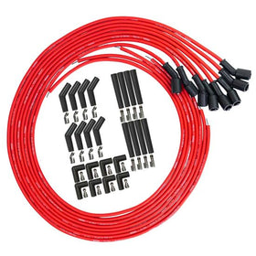 WIRE SET, ULTRA 350, 8MM, LS UNIV SET 90, 135, STR PLUG BOOTS, RED - 0