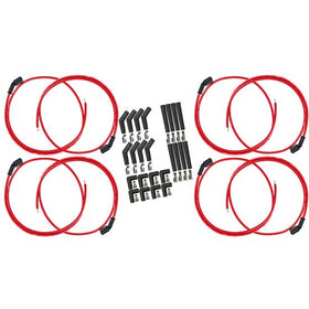 WIRE SET, ULTRA 350, 8MM, LS UNIV SET 90, 135, STR PLUG BOOTS, RED