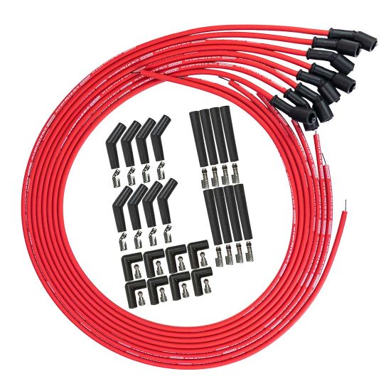 WIRE SET, ULTRA 40, 8.5MM, LS UNIV SET, 90,135, STR PLUG ENDS, RED - 0