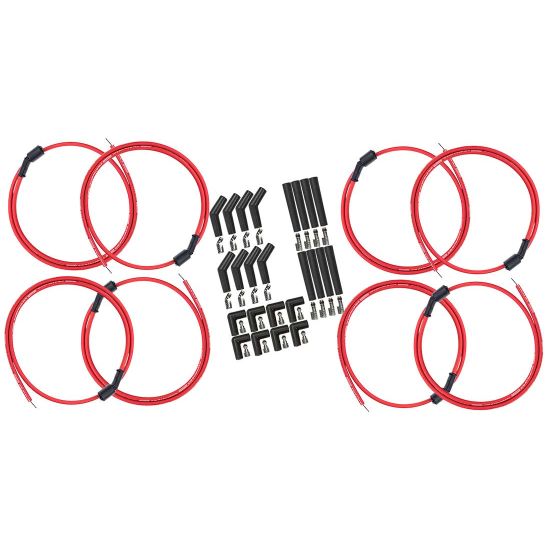 WIRE SET, ULTRA 40, 8.5MM, LS UNIV SET, 90,135, STR PLUG ENDS, RED