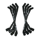 Moroso GM LS Ultra 40 Custom Fit Sleeved Ignition Wire Set 12in 135 Deg Boots - Black-2