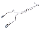 AWE 0FG Catback Exhaust for Silverado ZR2/Sierra AT4X - Quad Chrome Silver Tips-1