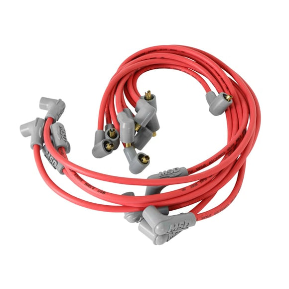 MSD Wire Set. Super Conductor. Small Block Chevy. Socket Distributor Cap