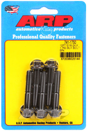 ARP 5/16 in.-24 RH Thread, 1.750 in 12 Point Bolts- Set of 5