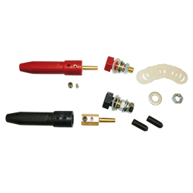 Moroso Quick-Disconnect Flush Mount Battery Cable Connectors - 1 Black - 1 Red