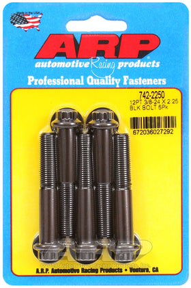 3/8-24 X 2.250 BLK 3/812PT 5PK