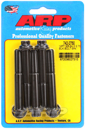3/8-24 X 2.750 BLK 3/812PT 5PK