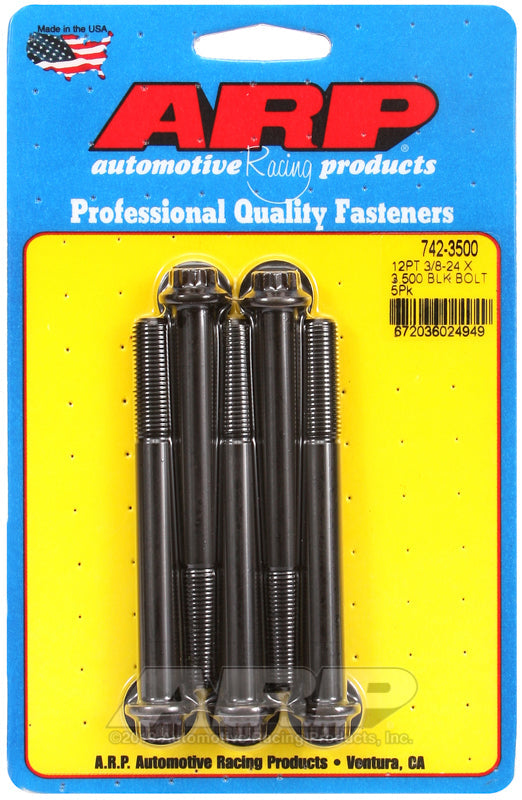 3/8-24 X 3.500 BLK 3/812PT 5PK