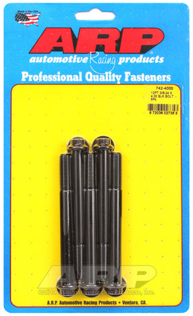 ARP 3/8-24 x 4.000 12pt Black Oxide Bolts (Qty 5)