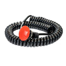 TRANS BRAKE / BUMP DOWN SWITCH, MUSHROOM BUTTON, RED-1