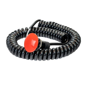 TRANS BRAKE / BUMP DOWN SWITCH, MUSHROOM BUTTON, RED