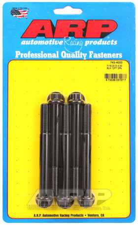 ARP 7/16-20 x 4.000 12pt Black Oxide Bolts (5/pkg)