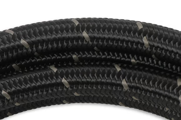 Mr. Gasket Black Nylon Braided Hose 6 AN - 6 Feet