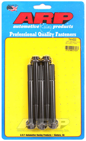 3/8-24 X 4.000 BLK 12PT 5PK