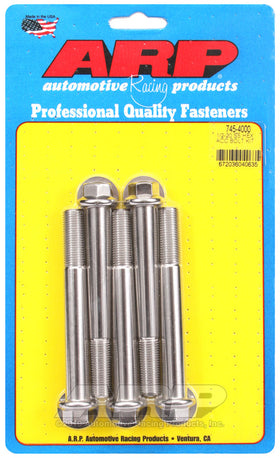 1/2-20 X 4.000 SS HEX 5PK