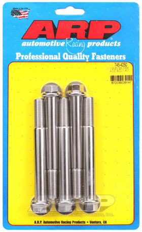 1/2-20 X 4.250 SS HEX 5PK