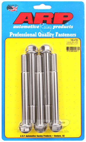 1/2-20 X 4.750 SS HEX 5PK