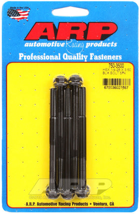 1/4-28 X 3.500 BLK HEX 5PK